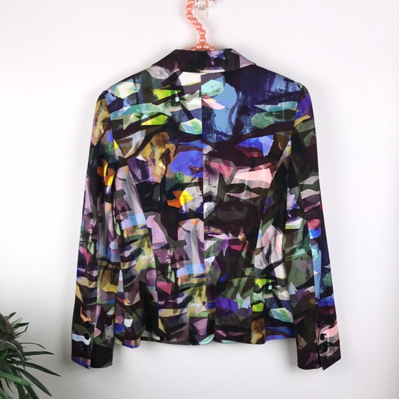 Escada Multicolored Knit Blazer. - Picture 6 of 8